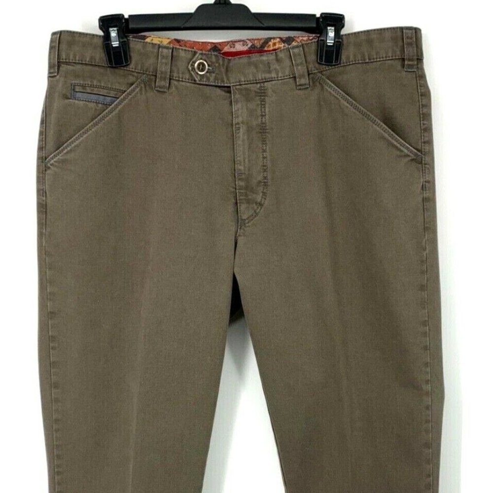 Meyer Mens Brown Designer Straight Jeans Size 54